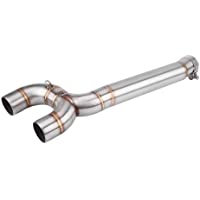Sistema de escape de la motocicleta-Tubo de enlace medio de escape para Ya-ma-ha FZ6 FZ6-N 2004-2009